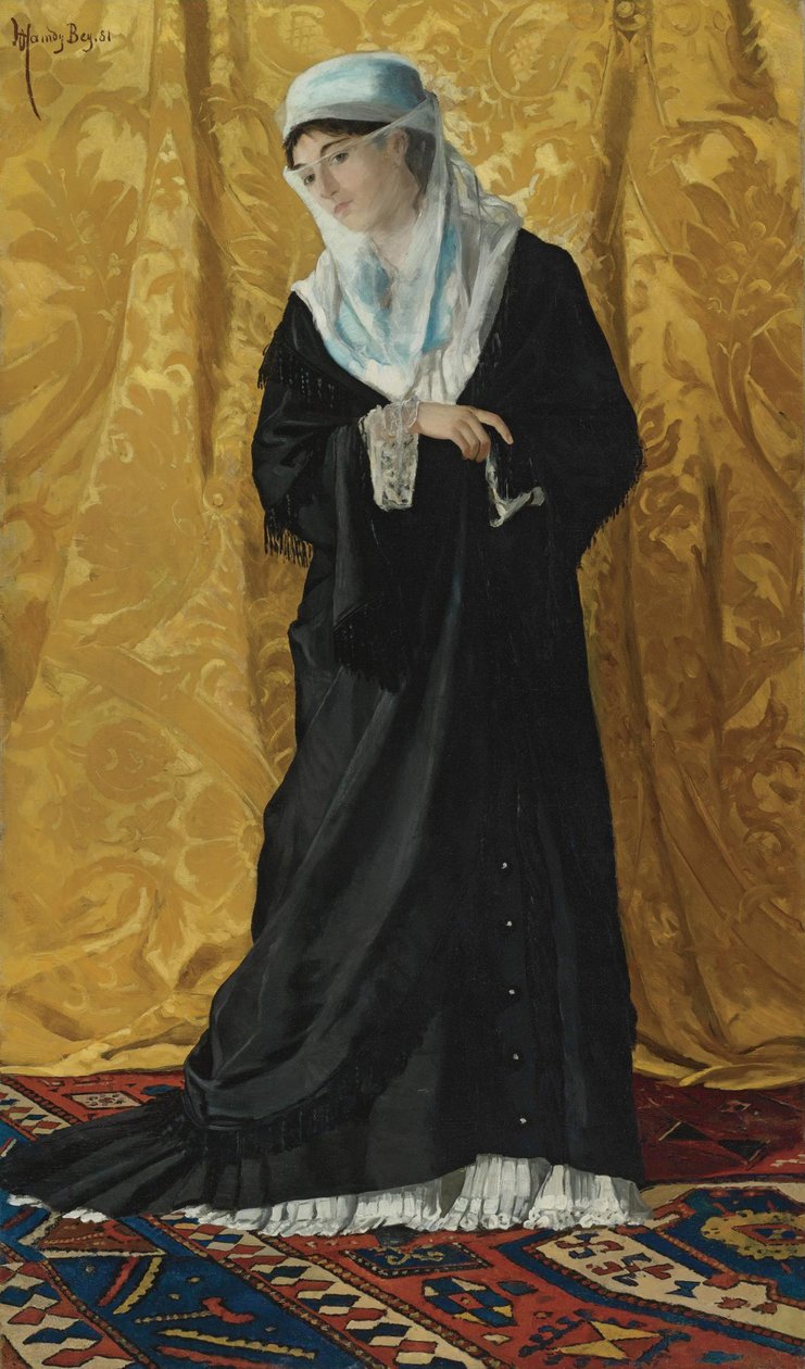 Een dame uit Constantinopel door Osman Hamdi Bey