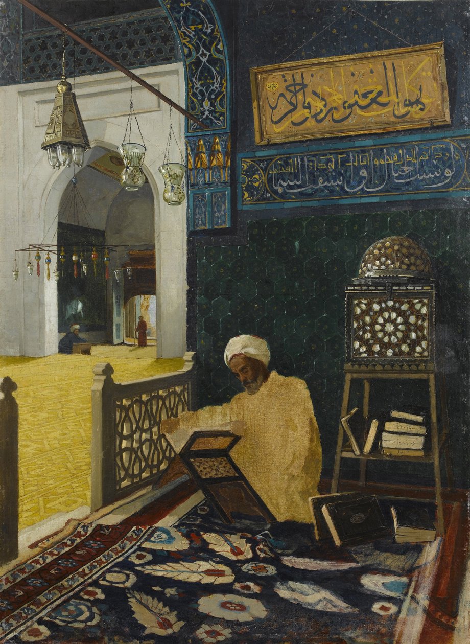 Koran reciteren door Osman Hamdi Bey