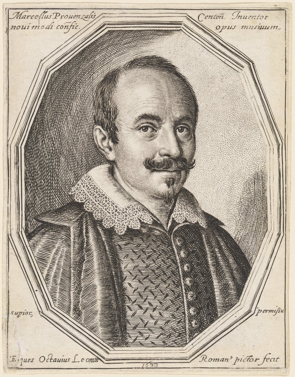 Marcello Provenzale door Ottavio Leoni