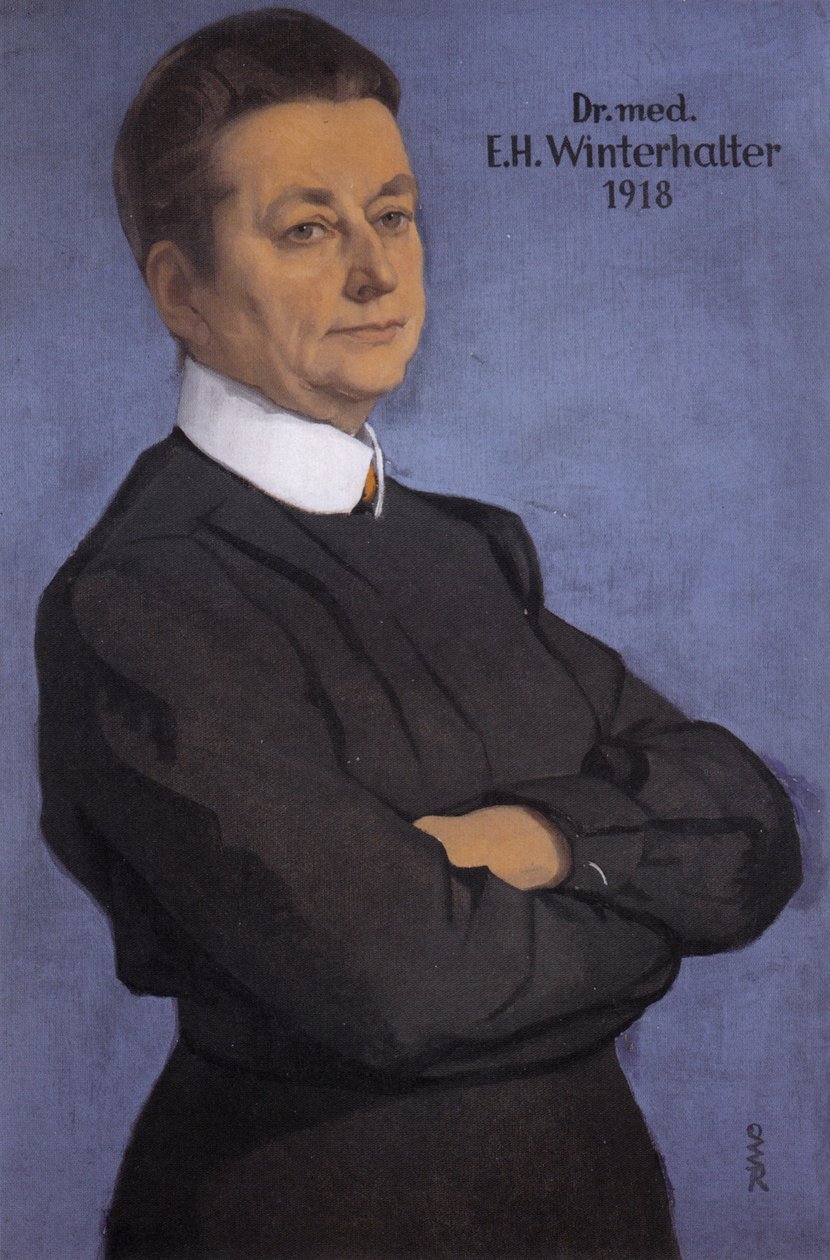 Portret Dr. med. E. H. Winterhalter door Ottilie Roederstein