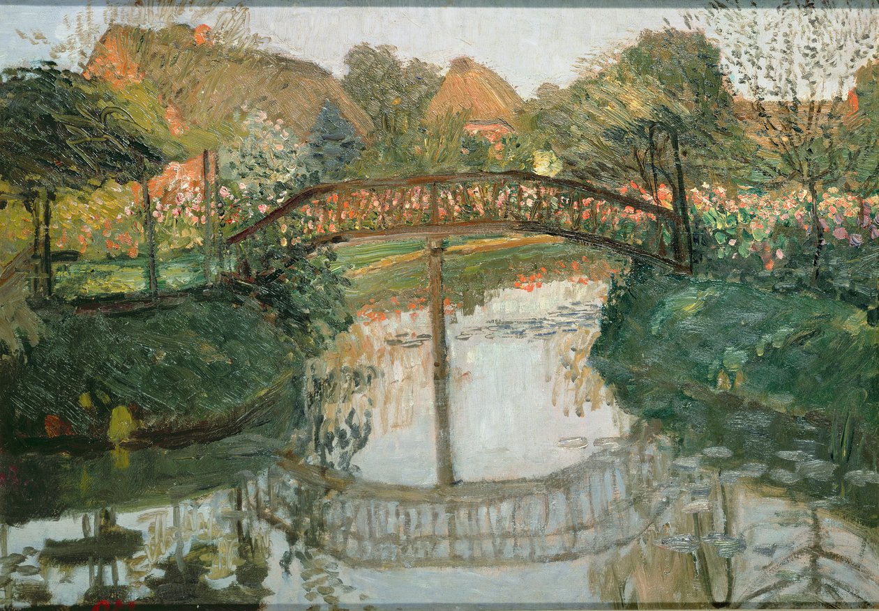 Boerderijtuinen, 1908 door Otto Modersohn