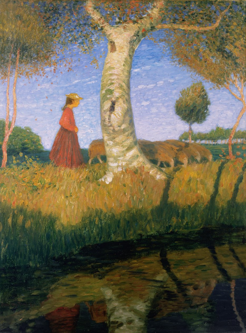 Zonnige Herfstdag door Otto Modersohn