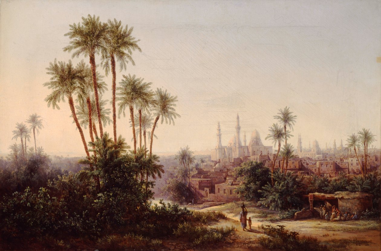 Uitzicht op Caïro, 1867 door Otto Georgi