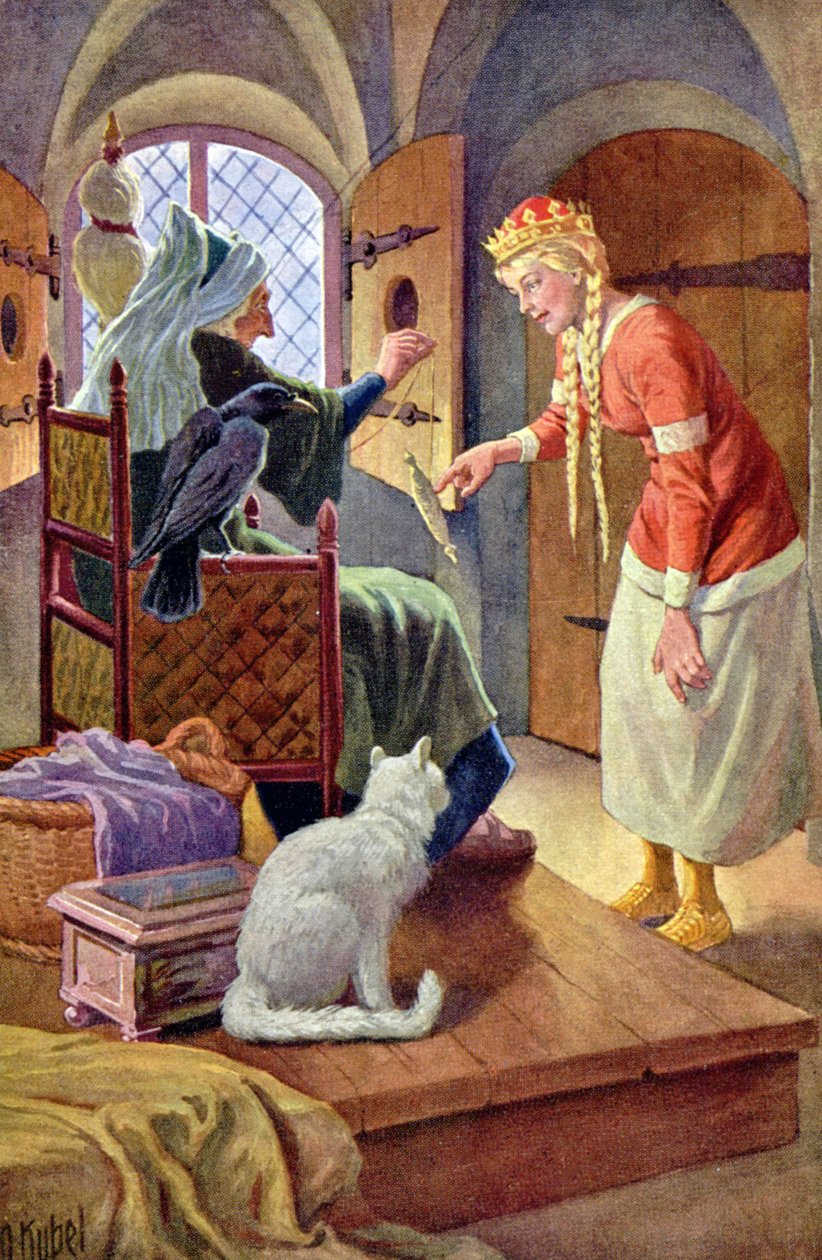 Doornroosje, ca. 1900 door Otto Kubel