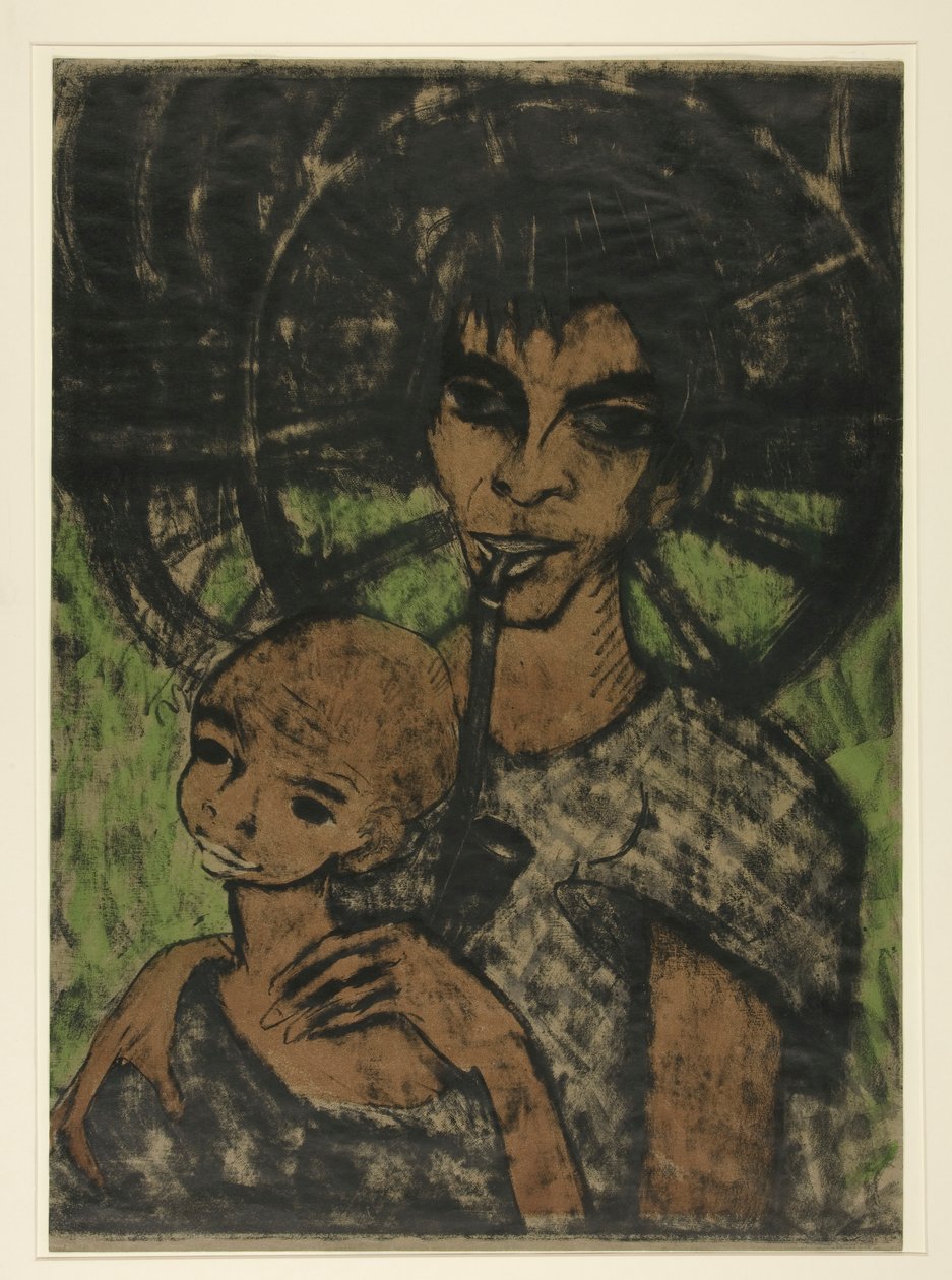 Zigeuner Madonna door Otto Mueller