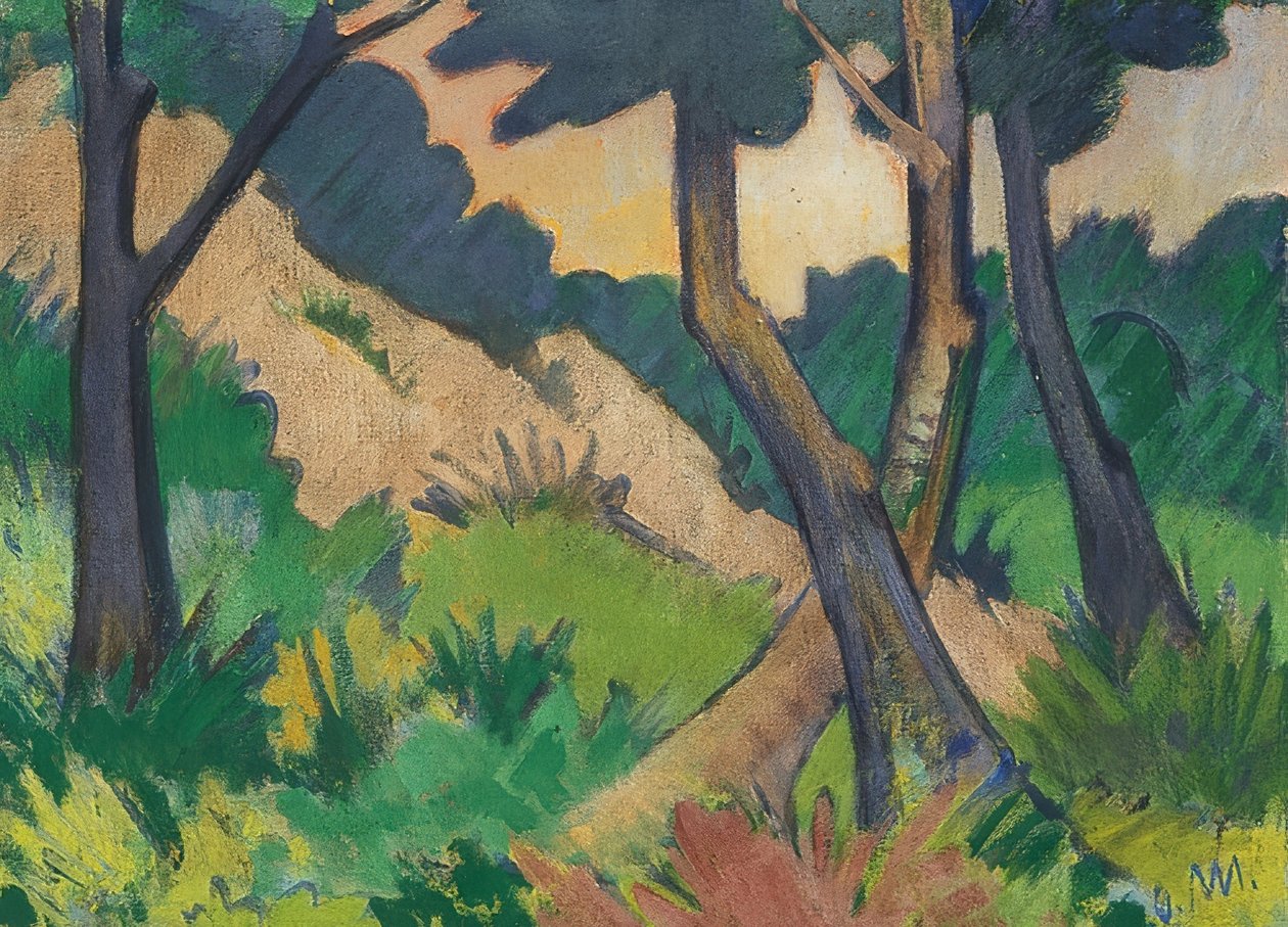 Landschap III door Otto Mueller
