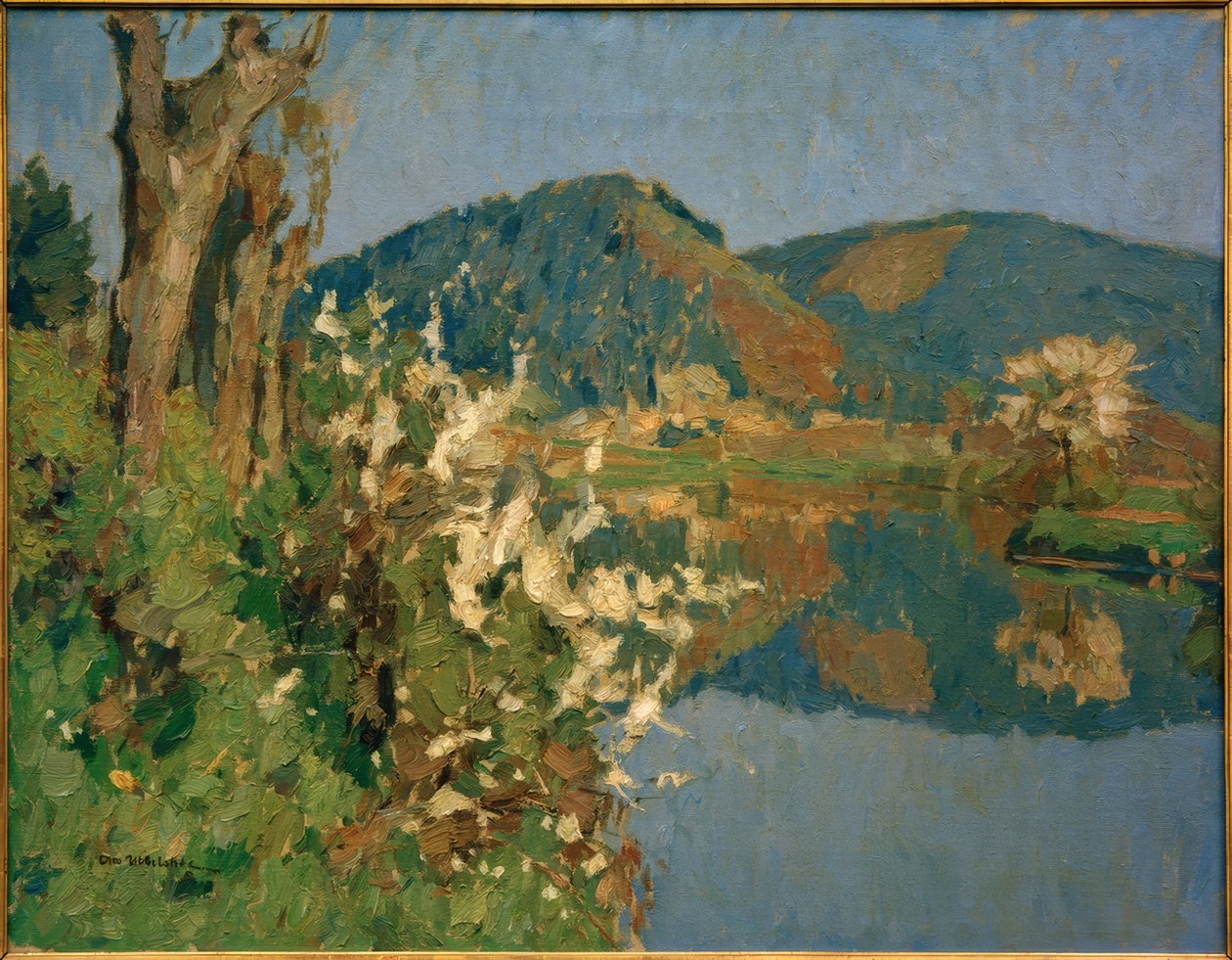 Lente (Rivierlandschap) door Otto Ubbelohde
