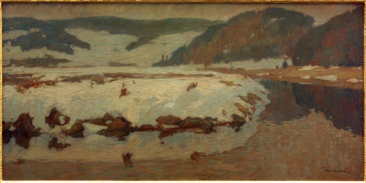 Late sneeuw door Otto Ubbelohde