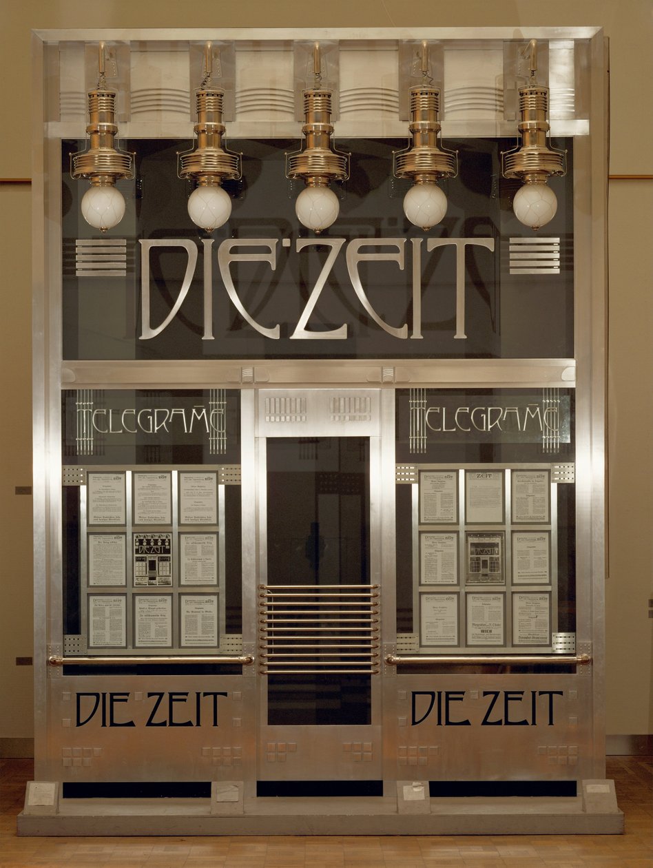 Depeschenbuero Die Zeit ... door Otto Wagner