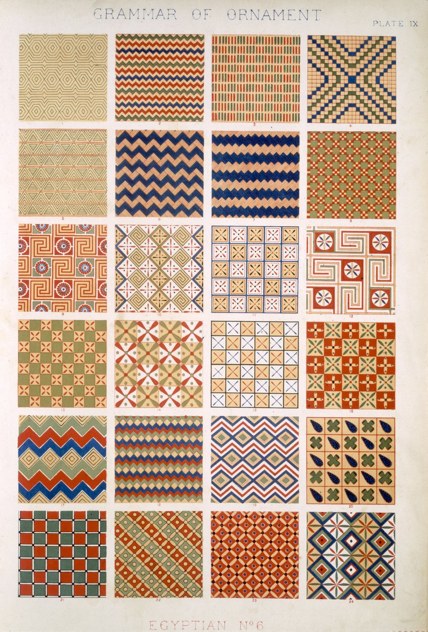 Egyptisch nr. 6, Plaat IX, uit 