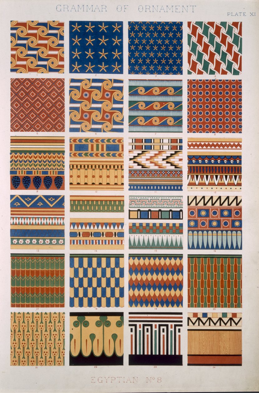Egyptisch nr. 8, Plaat X, uit 