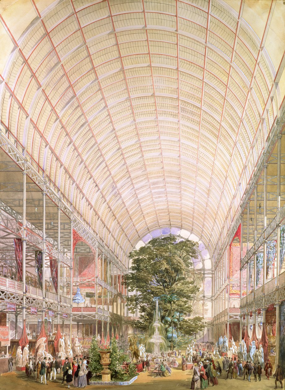 Grote Tentoonstelling van 1851. Decoratie van het transept door Owen Jones