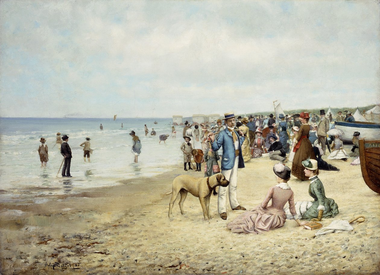 Een dag op het strand door Owen Dalziel