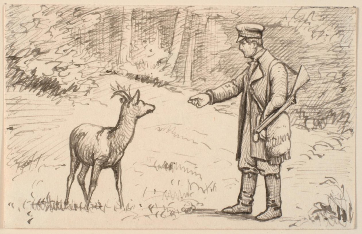 De ontmoeting in het bos door P.C. Skovgaard