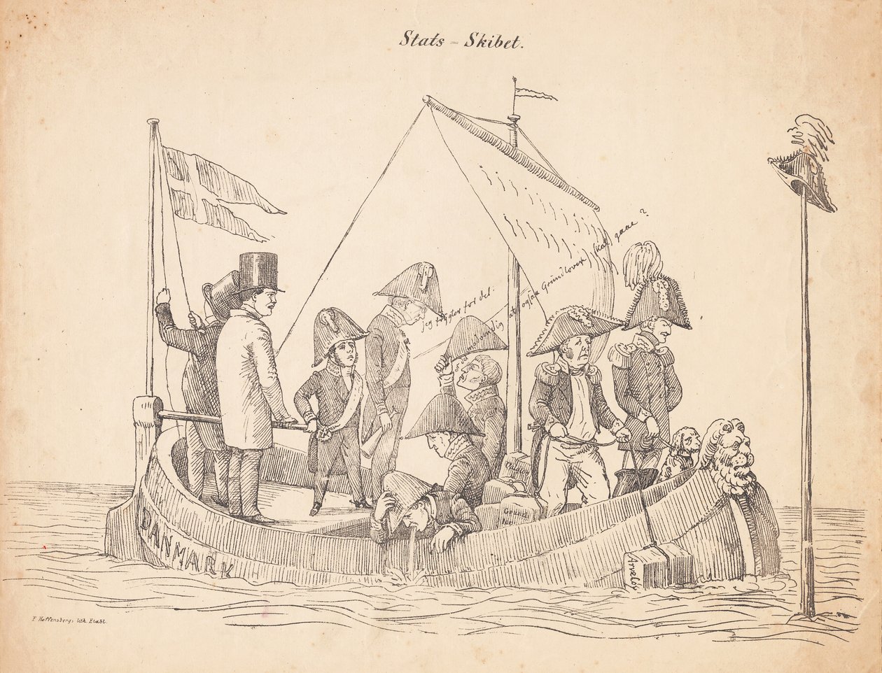 Het staatschip door P.C. Skovgaard