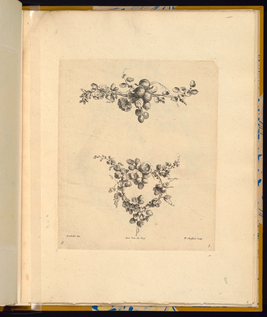 Prent (Frankrijk) door P.P. Choffard