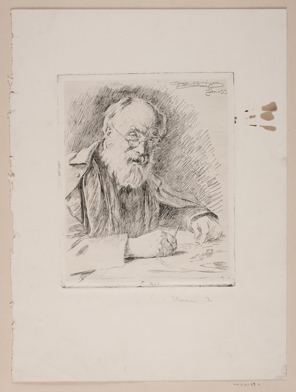 Lorenz Frølich door Peder Severin Krøyer