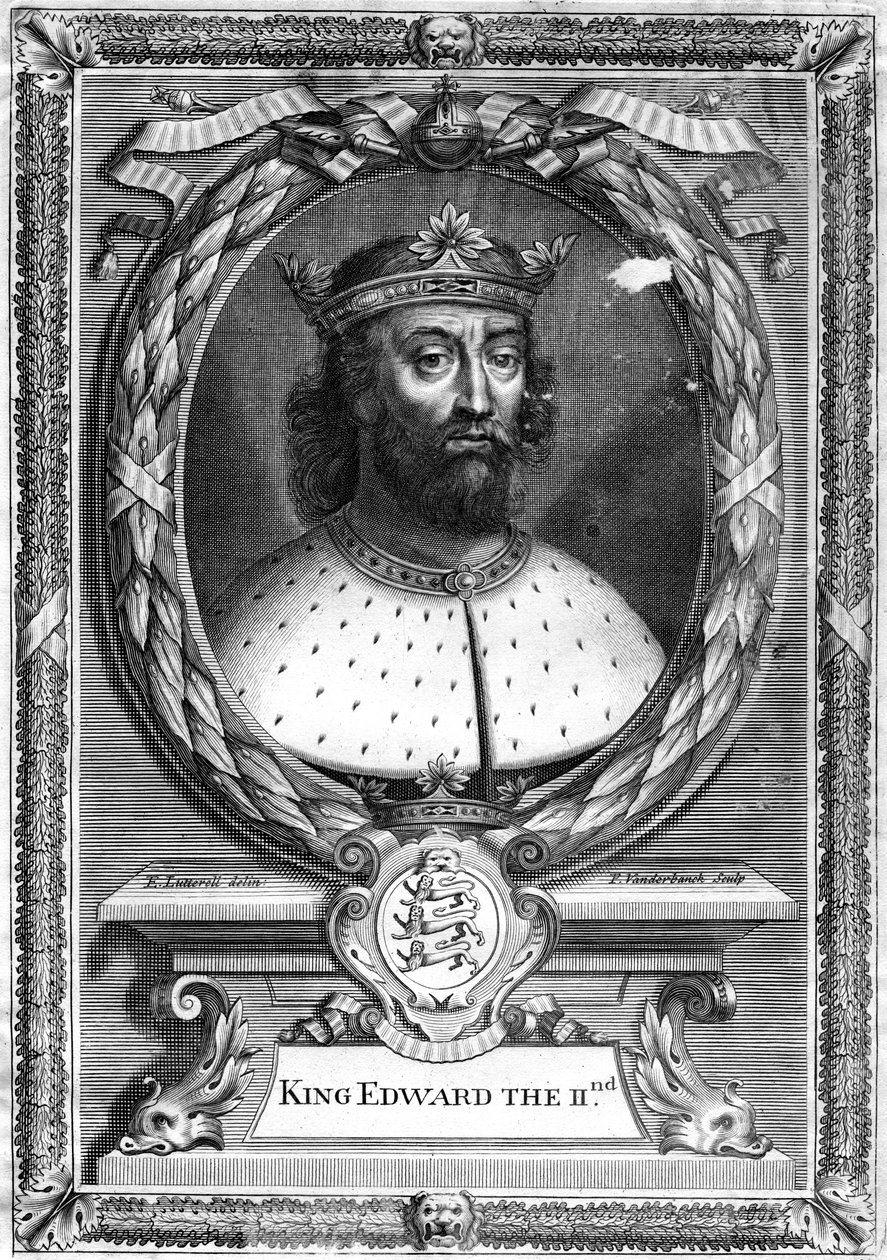 Koning Edward II van Engeland, 17e eeuw door P. Vanderbanck