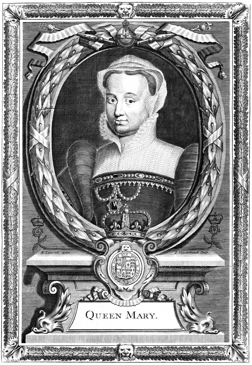 Koningin Mary I van Engeland, 19e eeuw door P. Vanderbanck