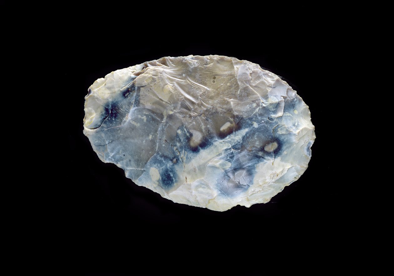 Mes, uit Saint-Aucheul, Lager Acheulean Periode, 400.000-350.000 v.Chr. door Paleolithic