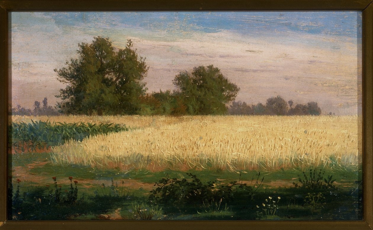 Landschap met een korenveld door Paolo Ferretti