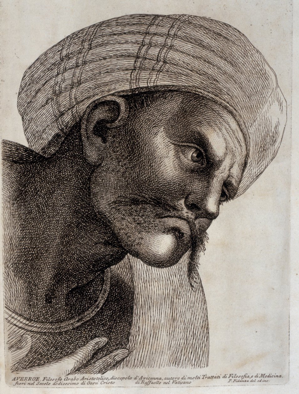 AVERROES. 1757-1760 (gravure) door Paolo Fidanza