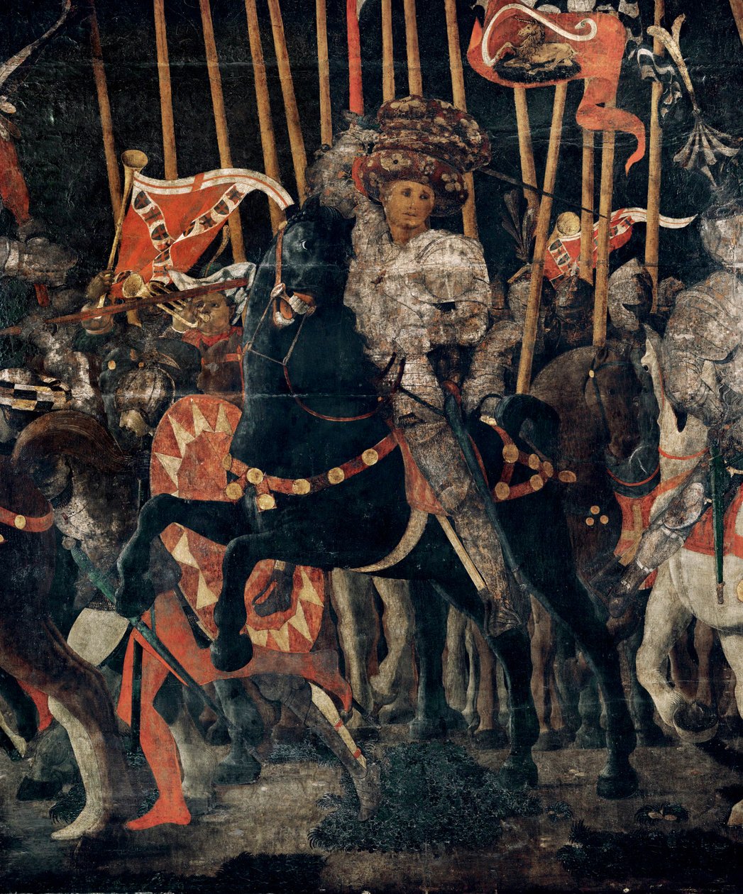 De Slag bij San Romano in 1432 ... door Paolo Uccello