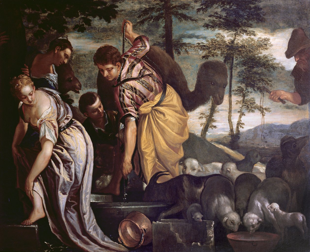 Jacob bij de bron door Paolo Veronese