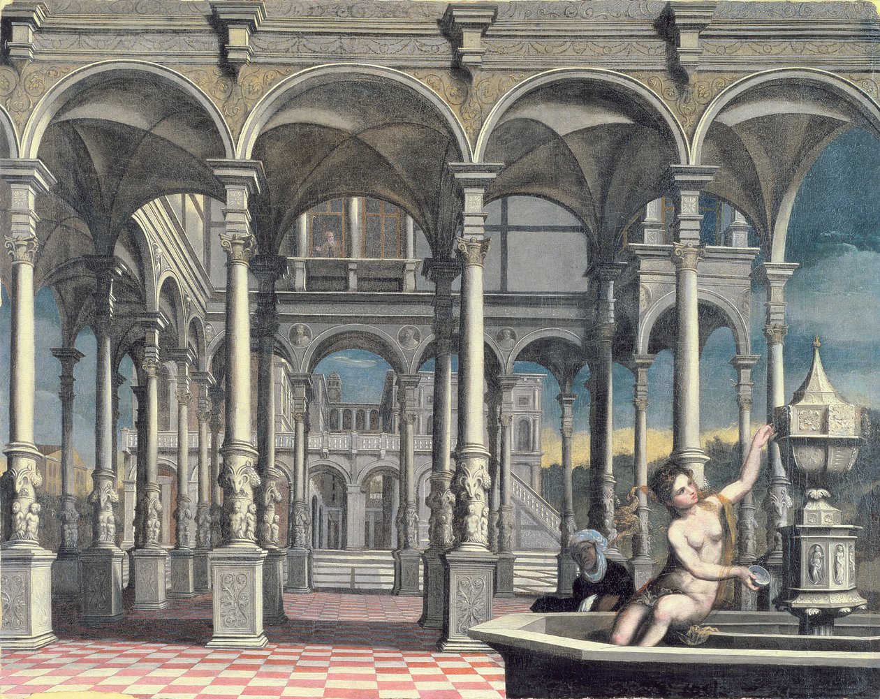 David en Bathseba door Paris Bordone