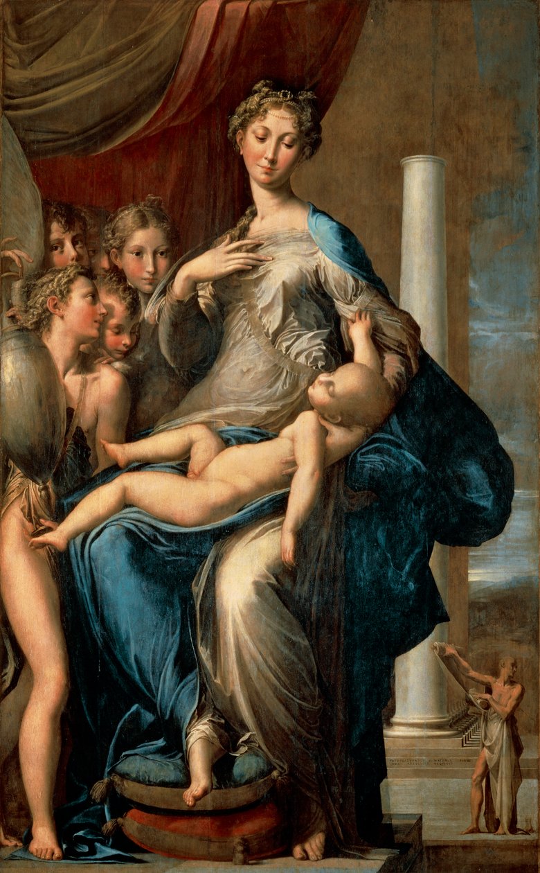 Madonna met de lange hals door Parmigianino