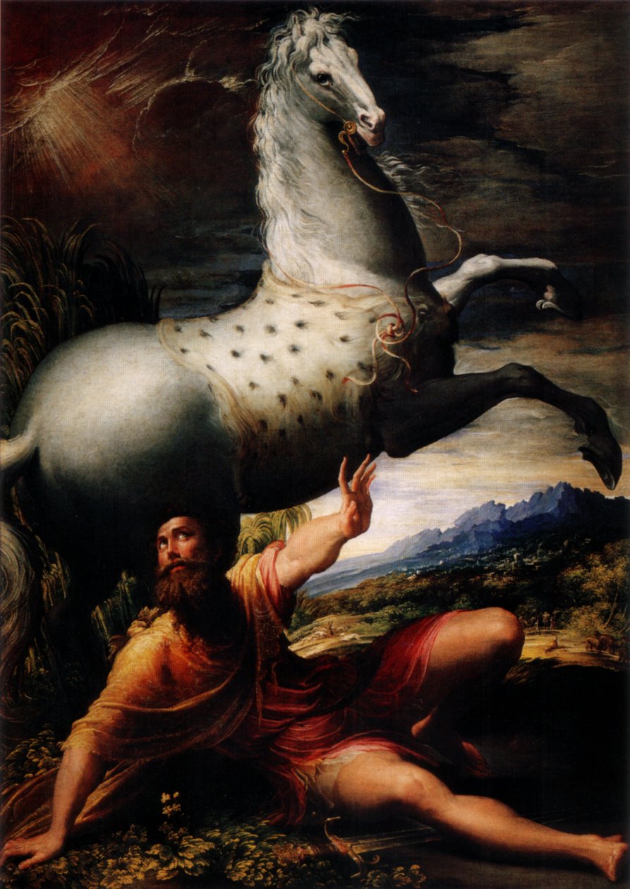 Bekering van Sint Paulus door Parmigianino