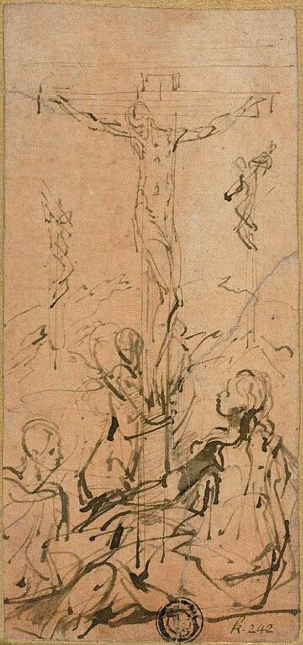 Kruisiging door Parmigianino