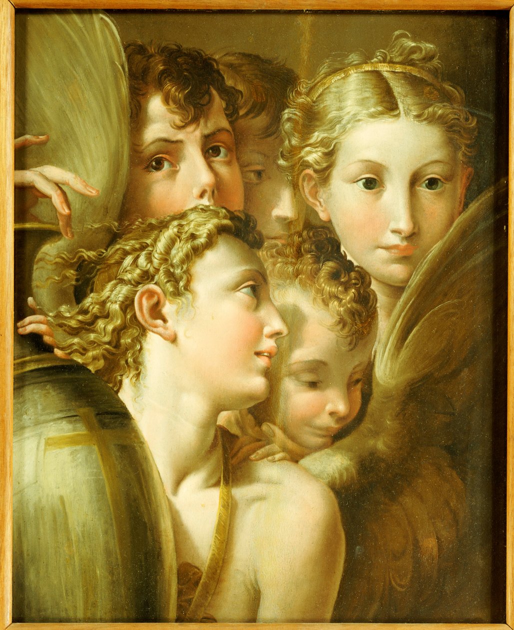 Vijf Engelen door Parmigianino