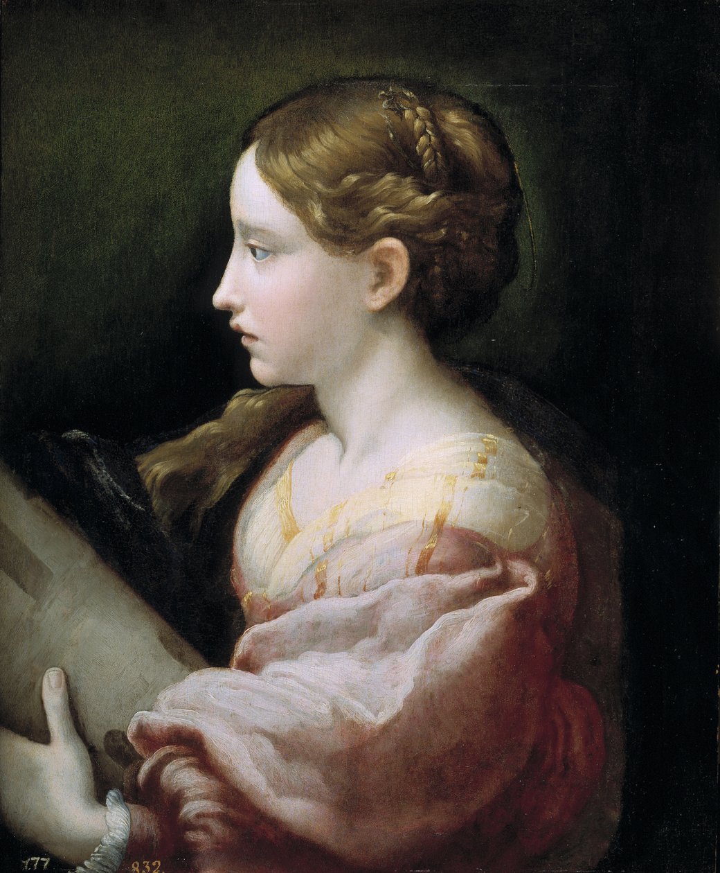 Sint Barbara door Parmigianino