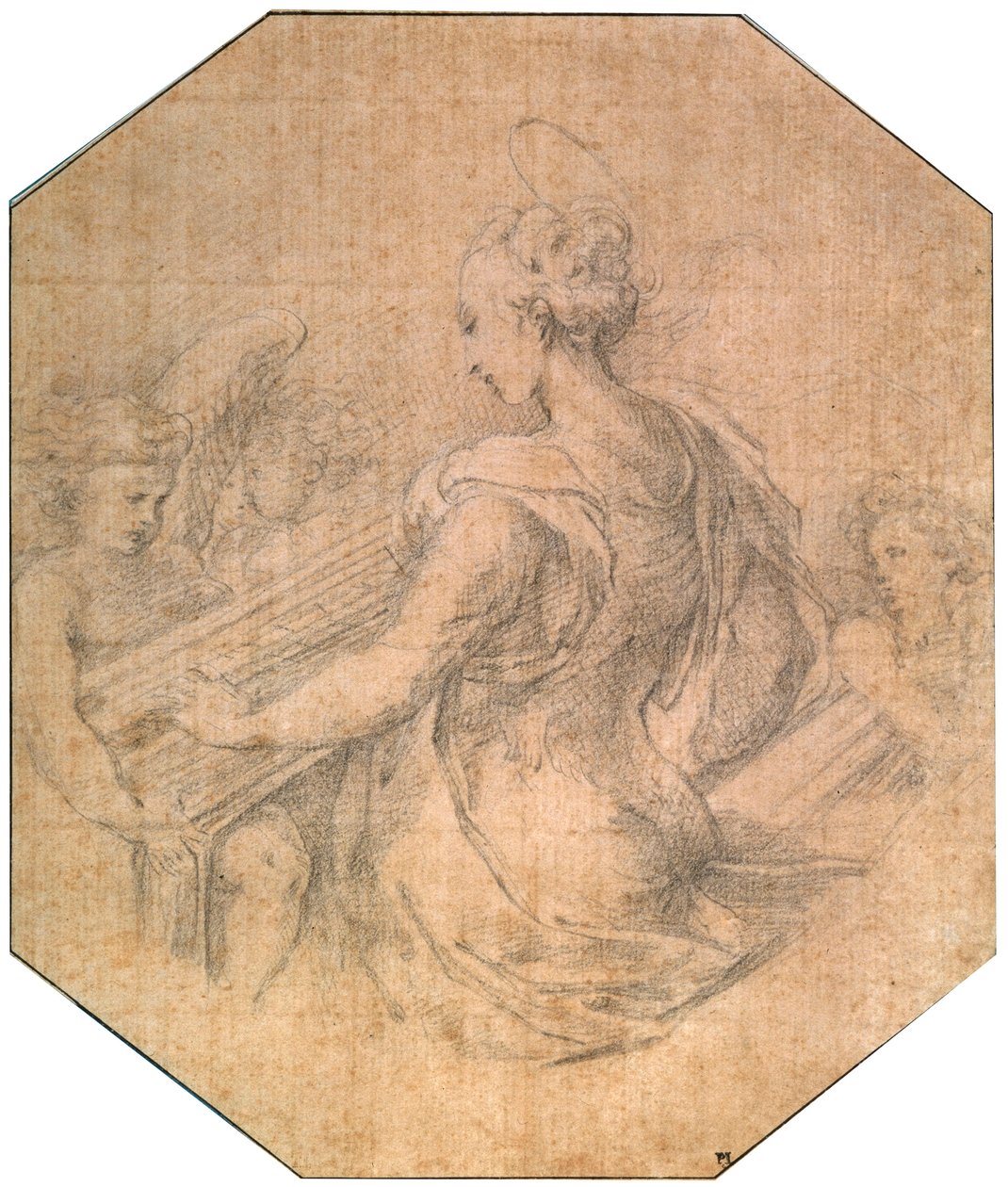 Sint Cecilia, c1527-1530 door Parmigianino