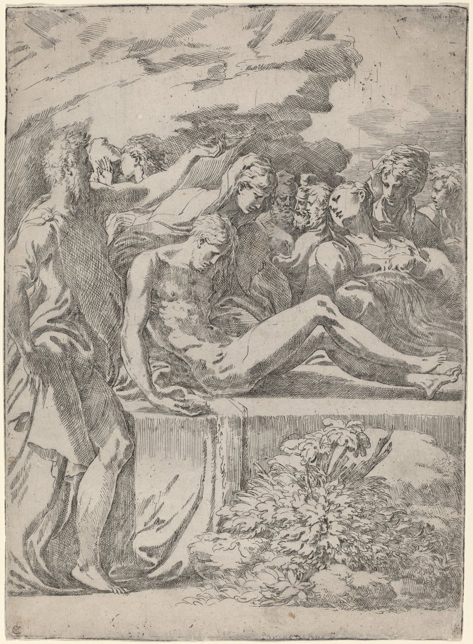 De graflegging door Parmigianino
