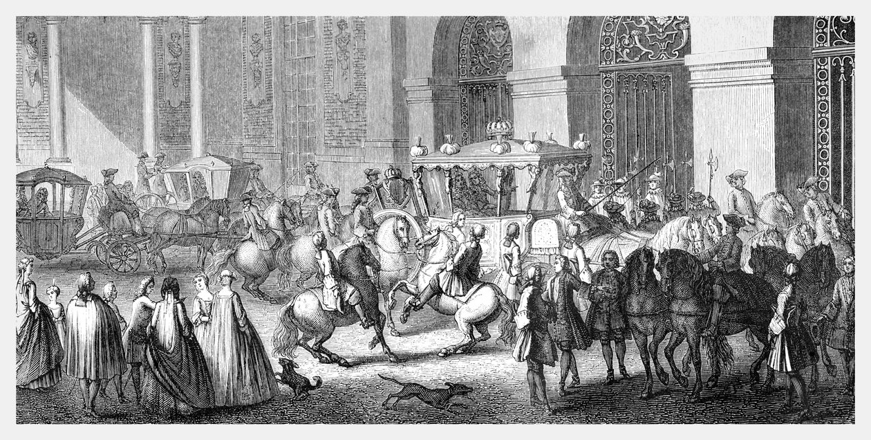 De ontvangst van de ambassadeur in Versailles door Parrocel