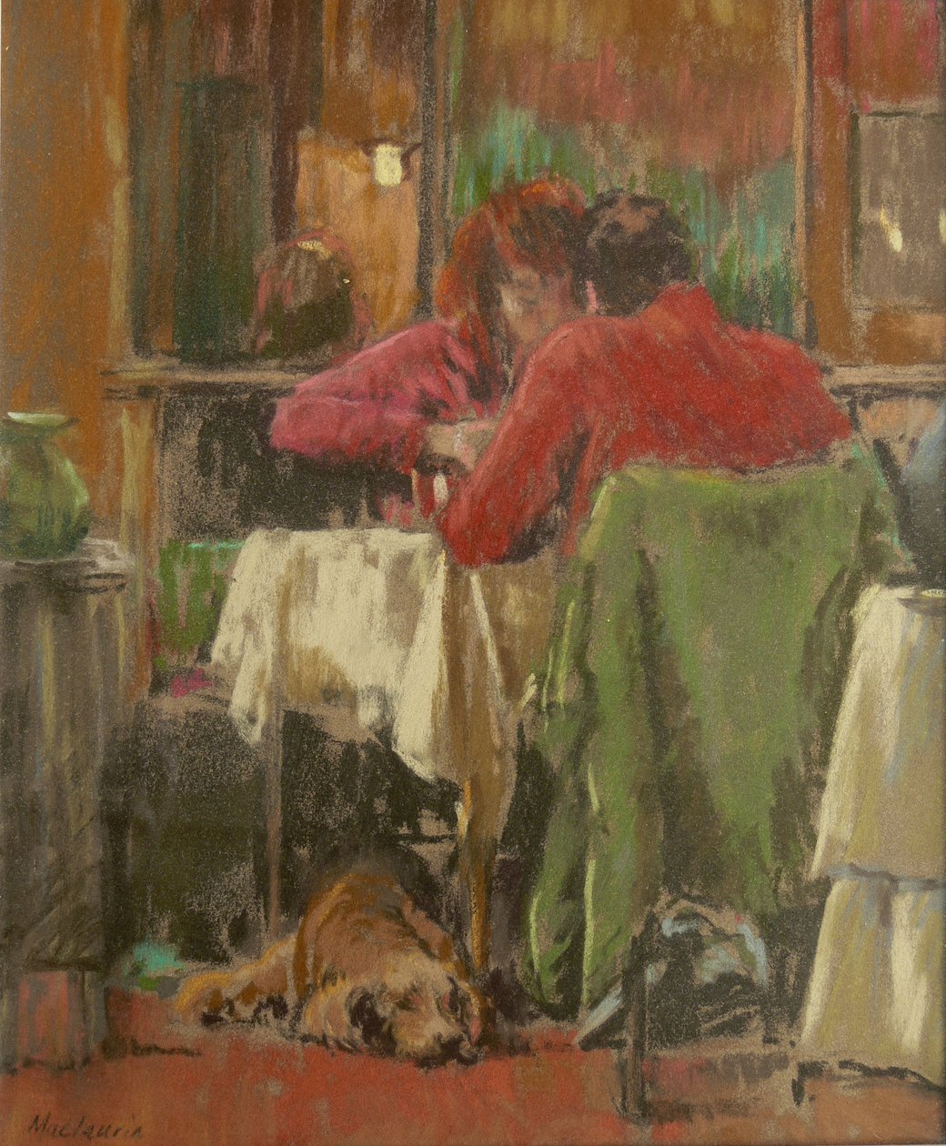 Bistro in Beziers, 2007 door Pat Maclaurin