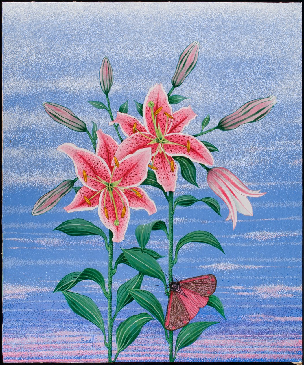 De nachtploeg, 2011 (acryl op calico) door Pat Scott