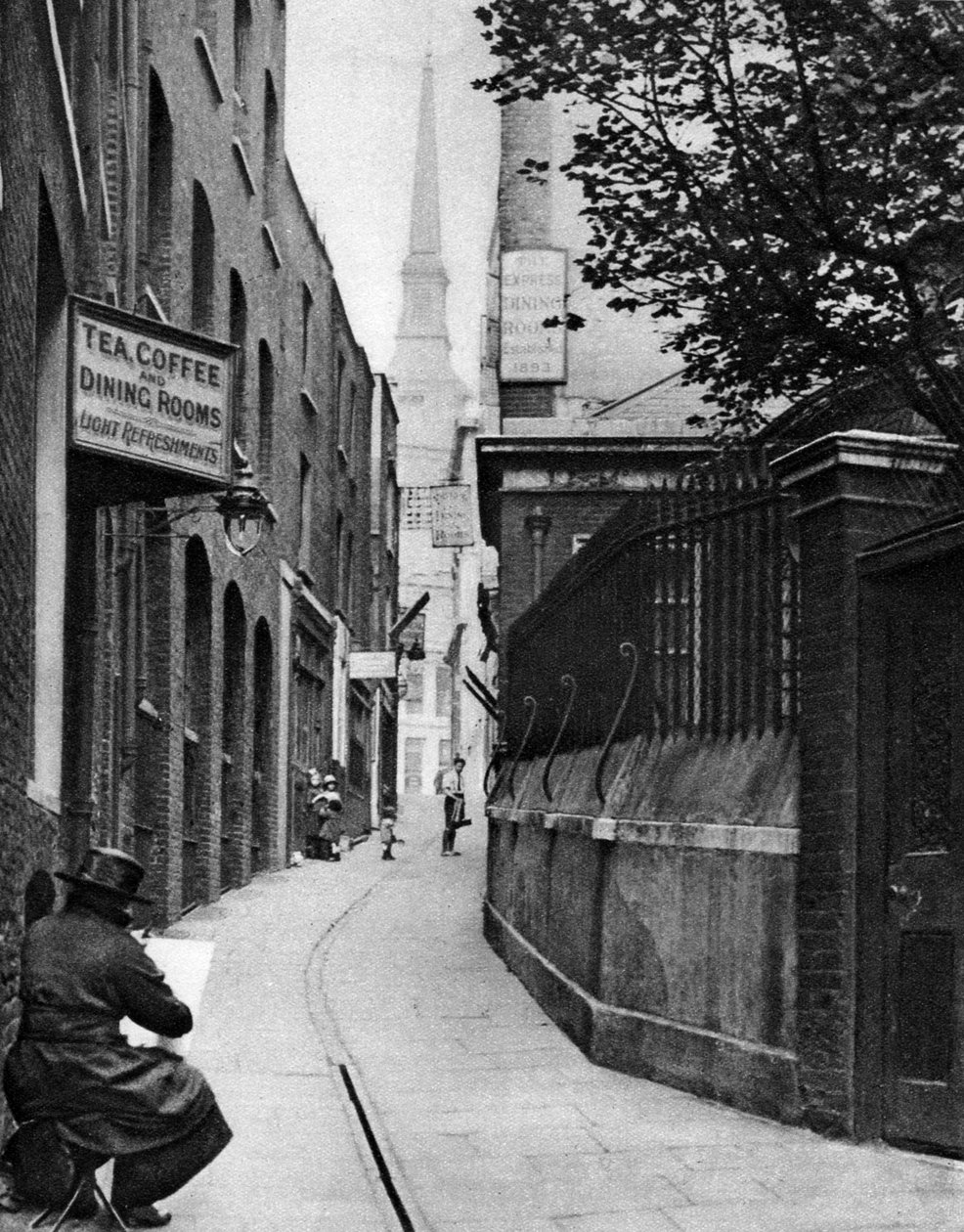 Huggin Lane, Londen, 1926-1927 door Paterson