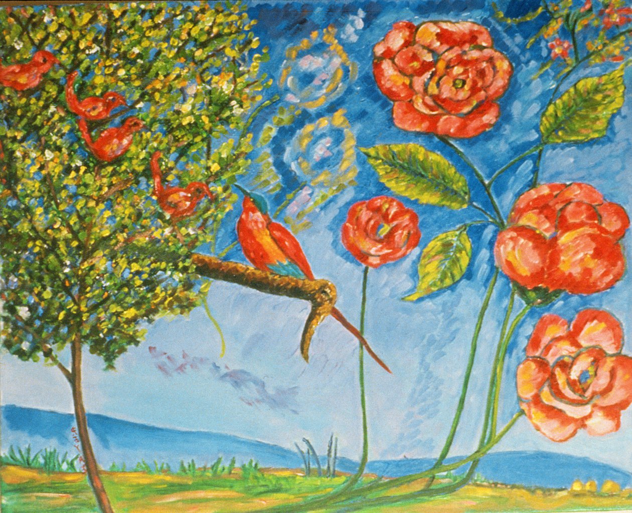 Vier van een soort door Patricia Contemporary Artist Eyre