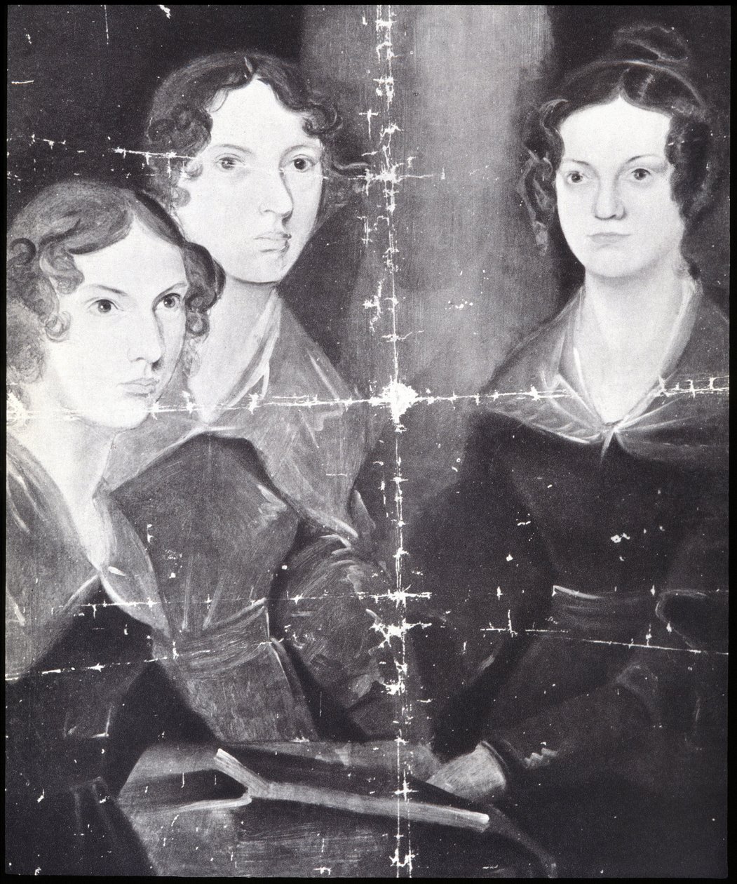 De Brontë zusters door Patrick Branwell (after) Bronte