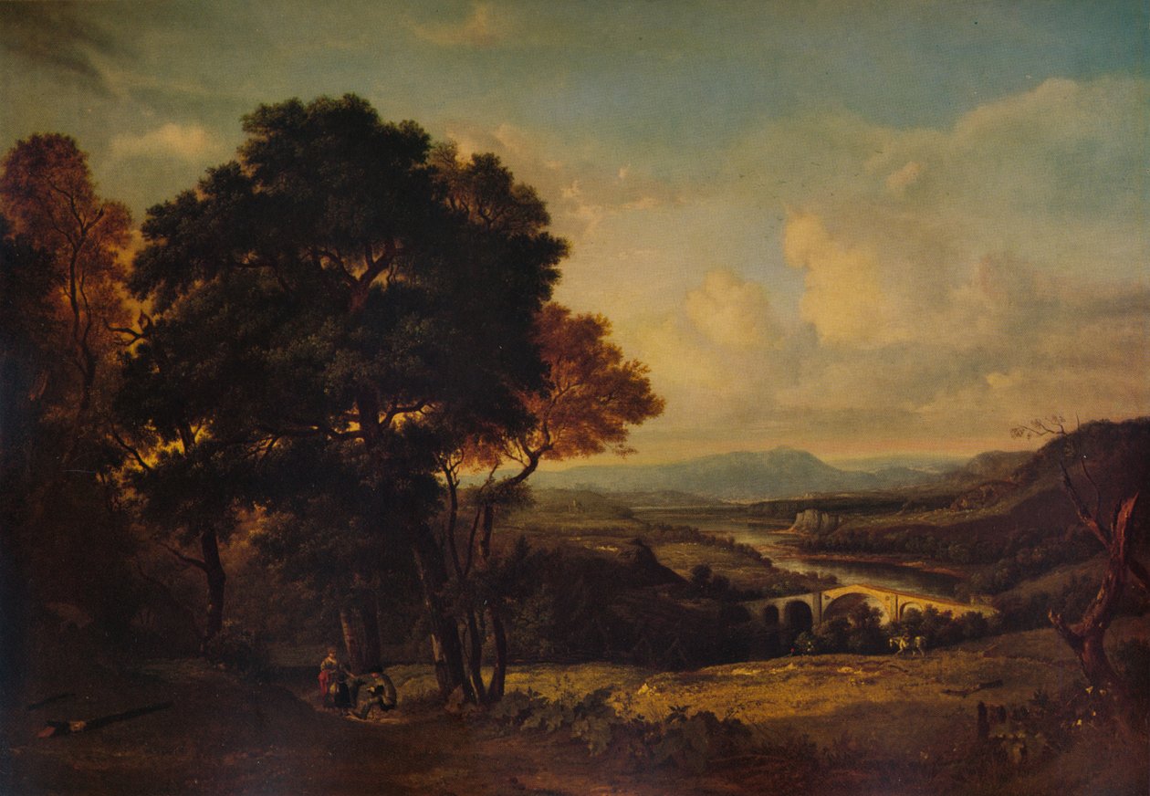 De vallei van de Tweed door Patrick Nasmyth