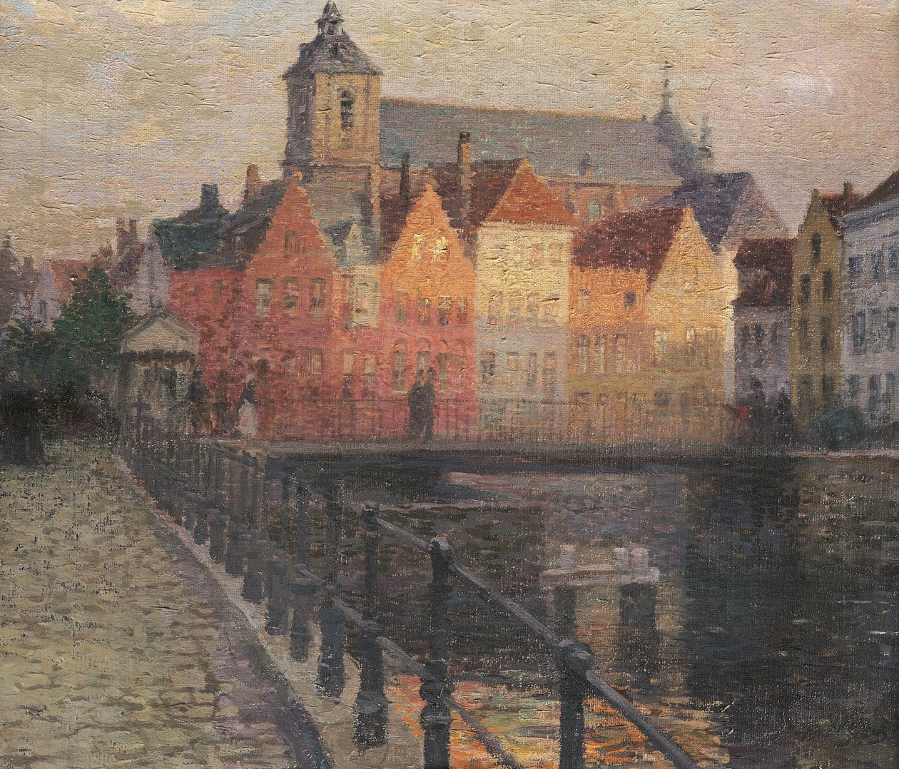 Quai de la Paille, Brugge door Paul Albert Steck