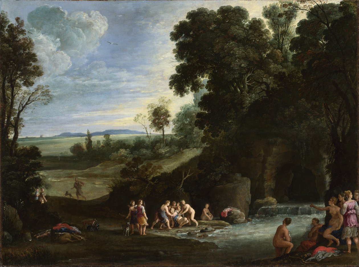Diana en Callisto door Paul Bril