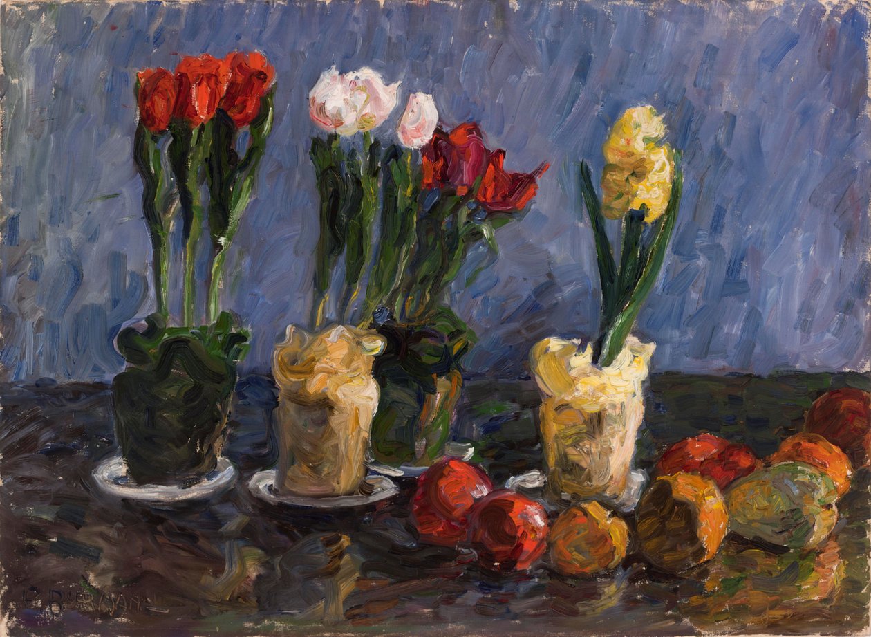 Stilleven - Bloemen door Paul Burman