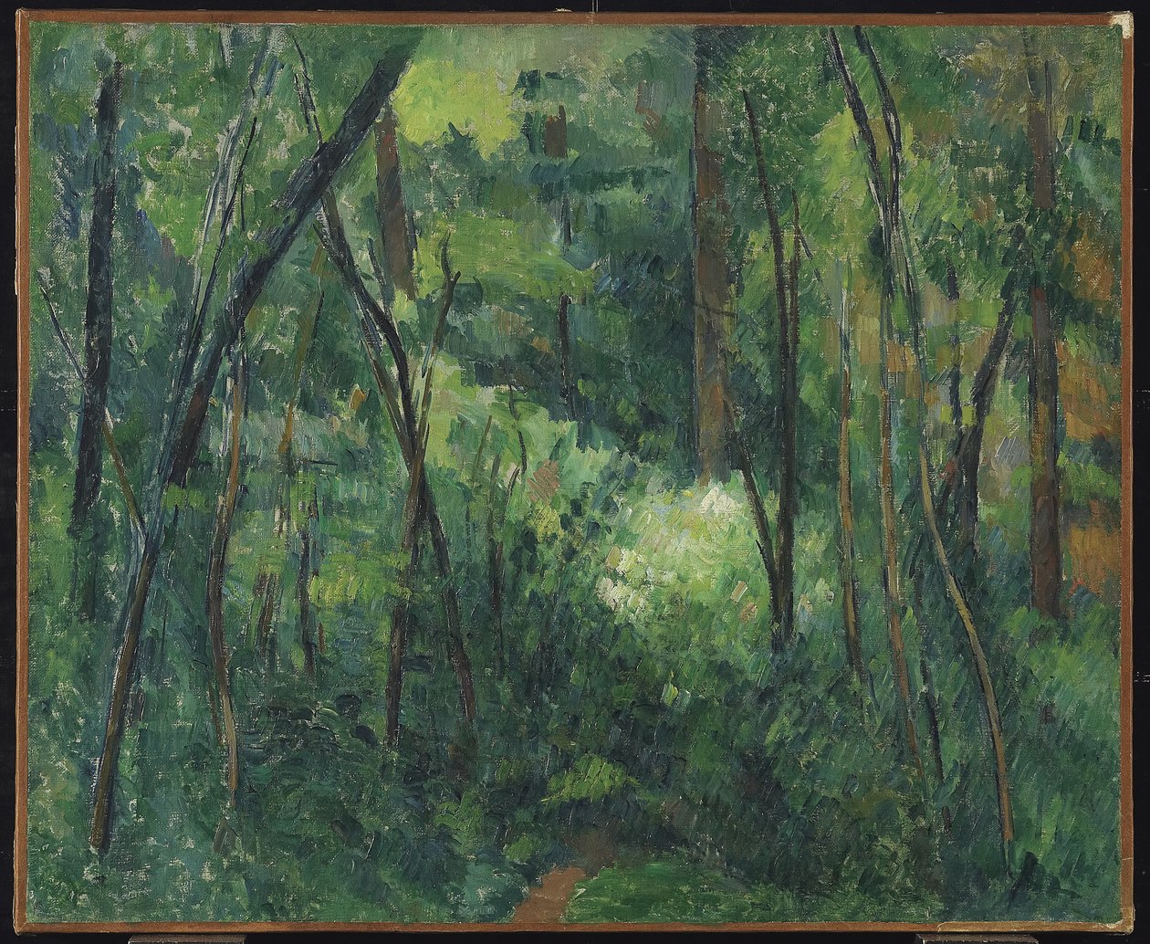 Interieur van een bos, c.1885 door Paul Cézanne