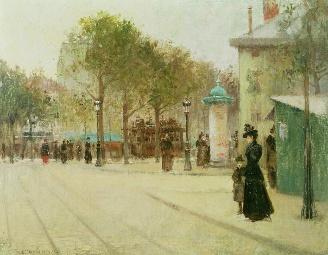 Parijs, 1892 door Paul Cornoyer