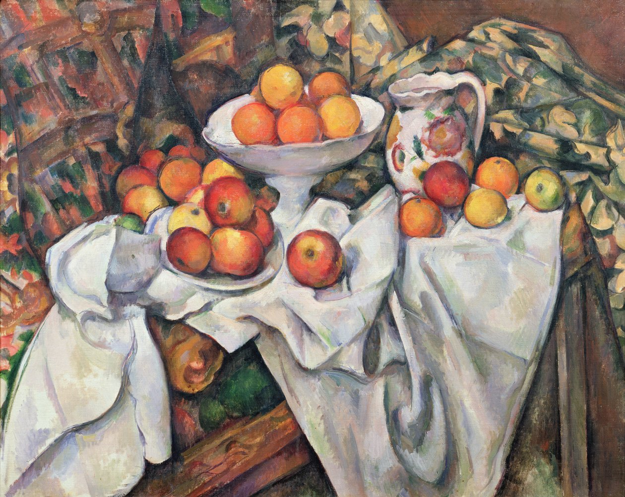 Appels en sinaasappels, 1895-1900 door Paul Cézanne