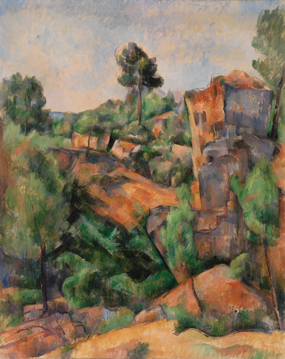 Bibémus Steengroeve (Carrière de Bibémus) door Paul Cézanne